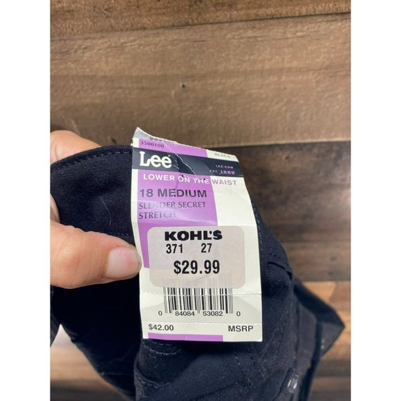 NWT Lee's Low on‎ the Waist Stretch Jeans Size 18 Medium - Picture 7 of 7
